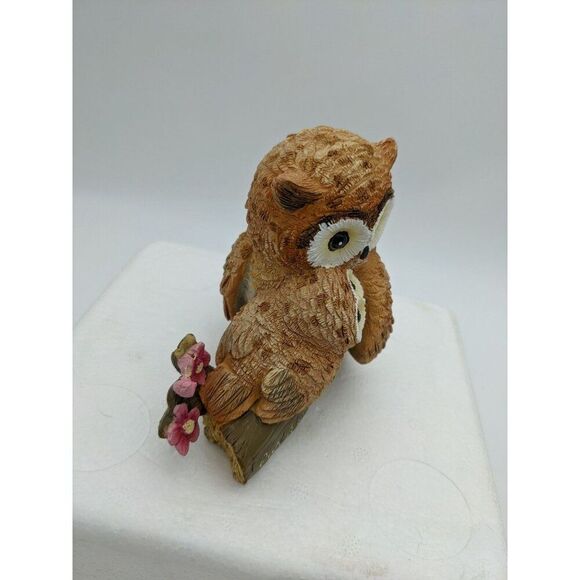 "Hamilton Collection Owl Always Adore You Figurine 2077 Mother & Baby Owl With F - Picture 6 of 11
